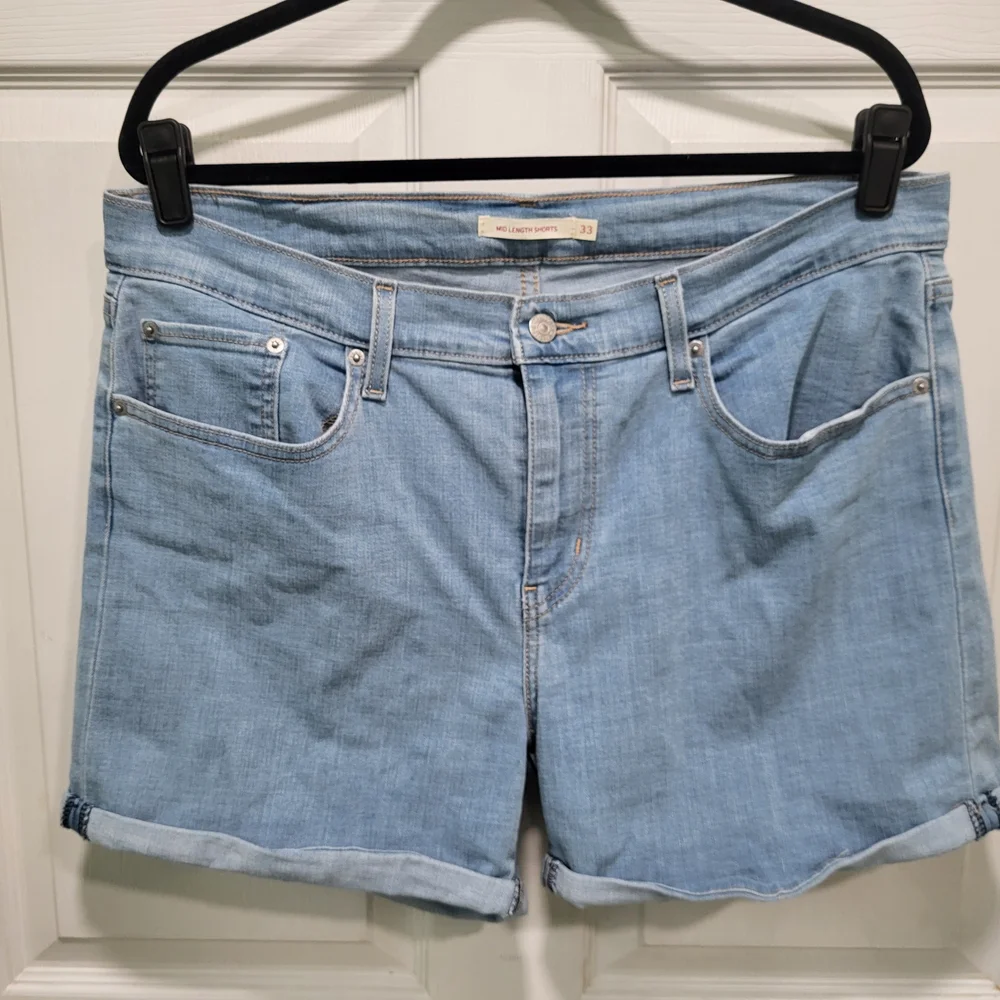 Women's Light Blue Denim Shorts